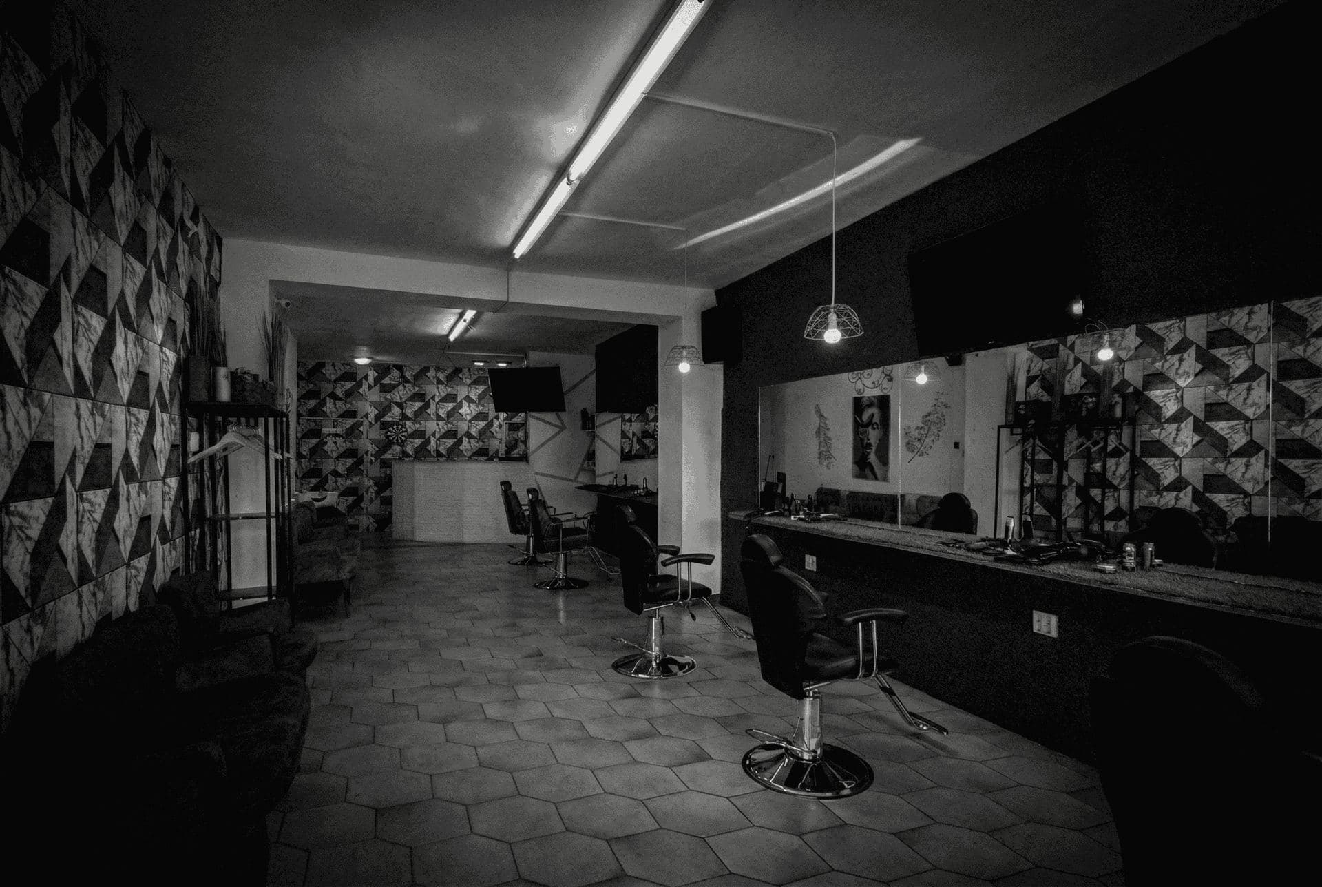 Alex Barbershop Belső Tér